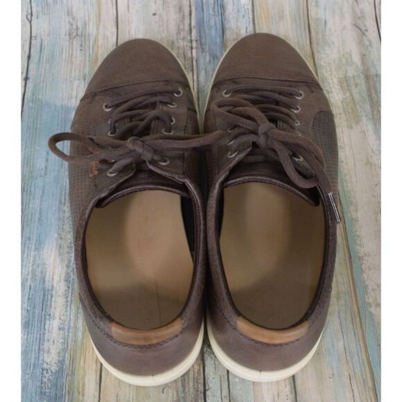 Ecco Soft 7 Men\'s Brown Leather Perforated Sneakers Size 10 / 10.5 EUR 44 main image 6